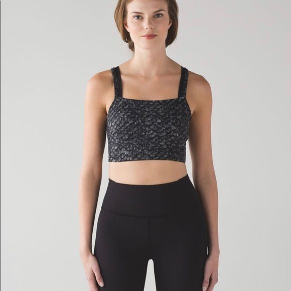 Lululemon featherlight bra irridescent multi black/black - Picture 2 of 10